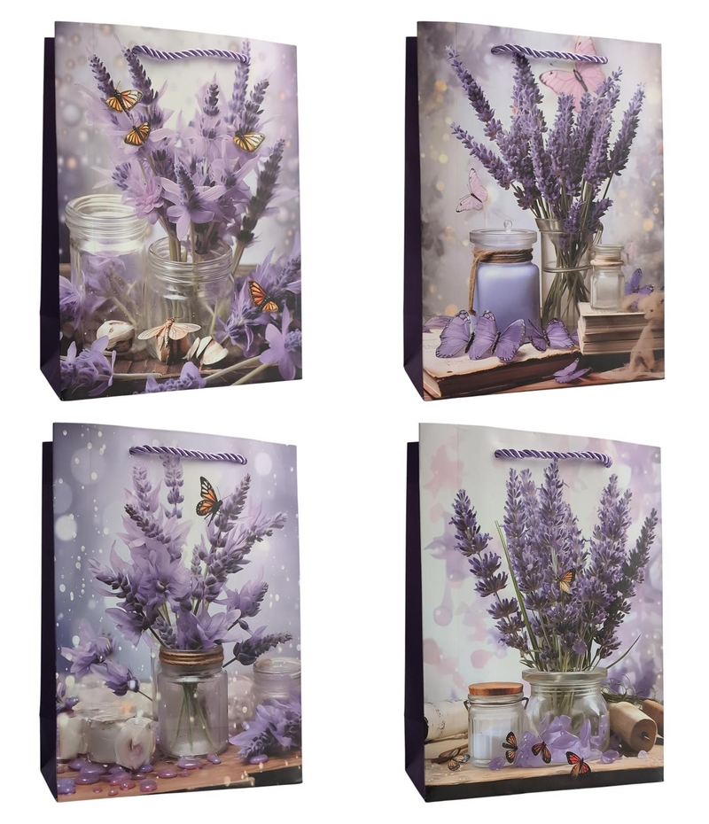 Dárková taška - Lavender dream 26x32x10cm (12ks/bal,480/krt)