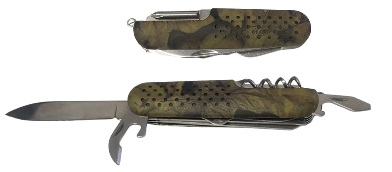 Maskáčový multifunkční nůž (12ks/bal)