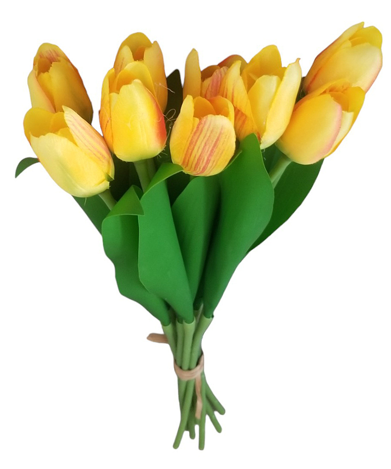 Svazek tulipánů 39cm žluté 