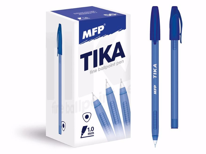 Kuličkové pero TIKA 107- modrá (50ks/bal)