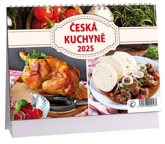 Stolní kalendář 2025 ARIA C 230×160mm - Česká kuchyně (10/bal) 80/krt