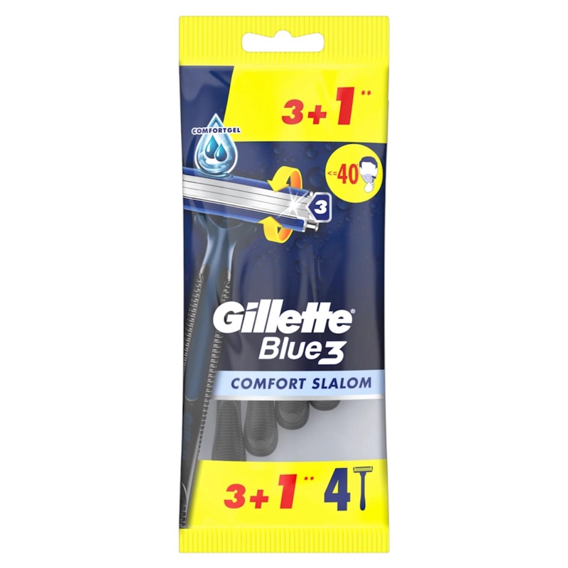 GILLETTE modrý 3 strojky set 4ks COMFORT
