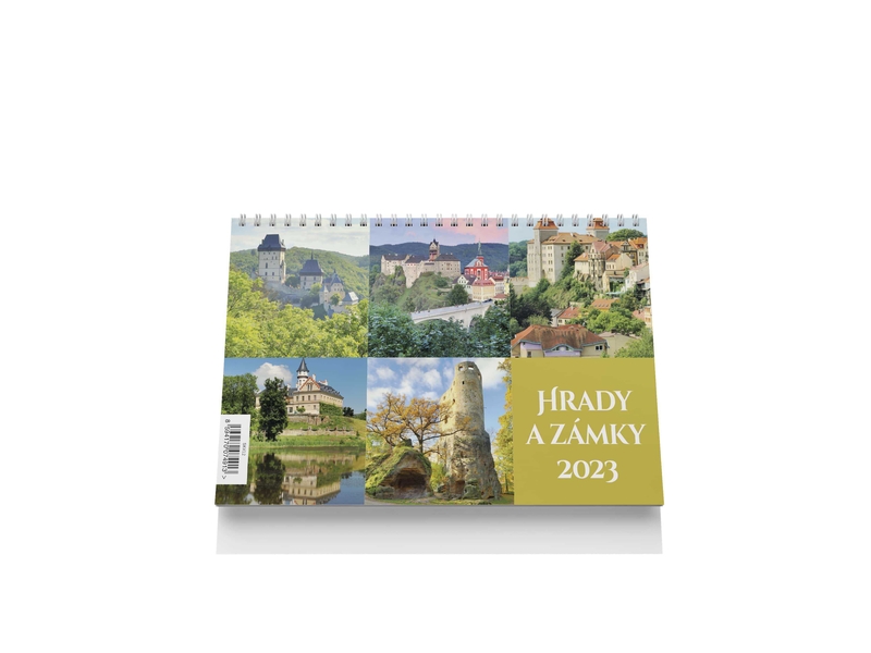Velký stolní kalendář 2023 - Hrady a zámky (10ks/bal)