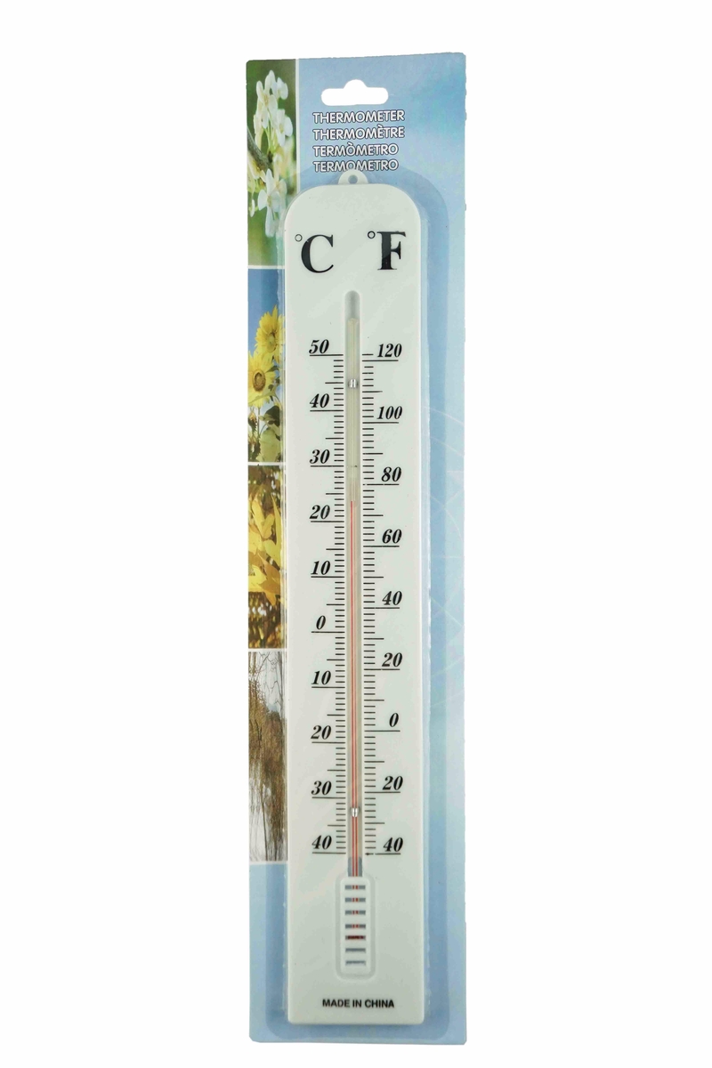 Teploměr plastový 40cm (100ks/bal，200ks/krt)