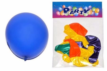 Balónek nafukovací - sada 10 ks METALICKÉ (20sada/bal)
