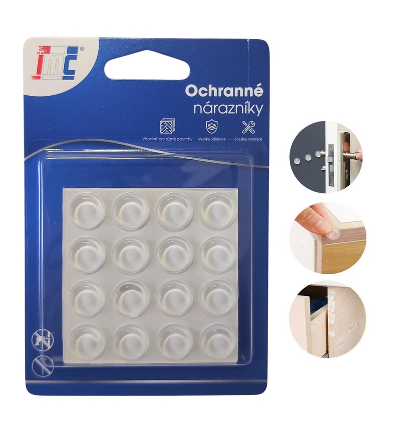 Ochranné nárazníky 12x4mm 16ks (12sad/bal,432/krt)