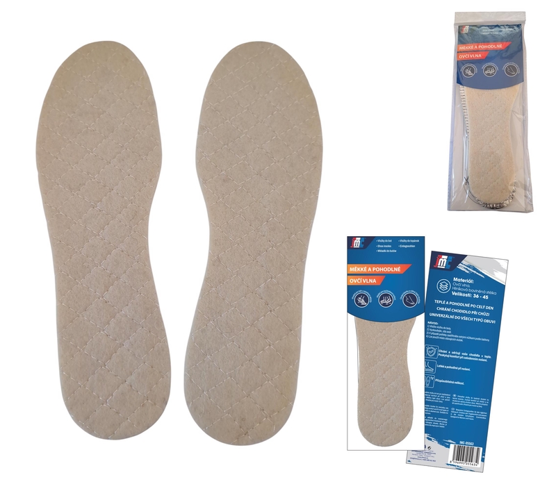 Vložky do bot - 100 Thermo ovčí vlna ALU (12/bal,240/krt)