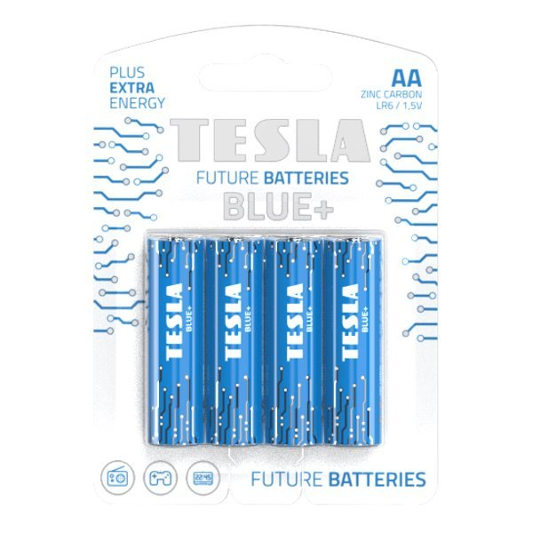 TESLA BATTERIES AA BLUE+ ( R06 / BLISTER FOIL 4 PCS )