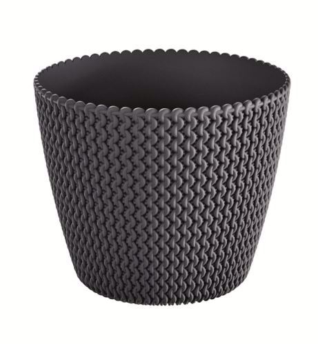 Květináč SPLOFY antracit 21.8cm výš.18,4cm