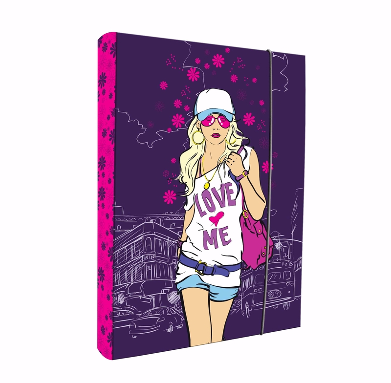 Box A4 na seš. s gum. - LOVE ME 