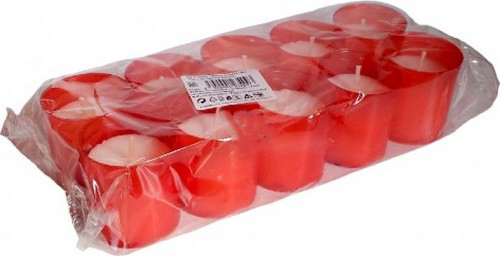 Admit Svíčka hřbitovní náplň 10ks 30g WK30 Red/White (30ks/bal)