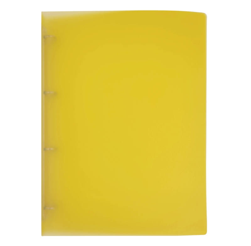 Pořadač A5 PP Elegance žlutá, 4 kr. (10ks/bal)
