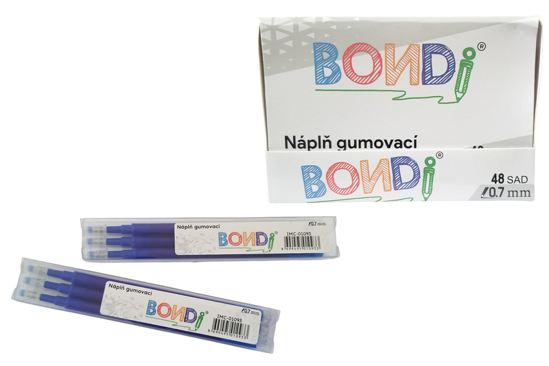 Bondi náplň gumovací 3ks - 0,7mm (48sad/bal,1728/krt)