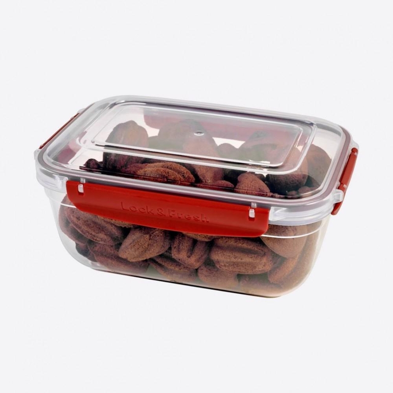 DUNYA Obdélníková dóza s klipem 4000ml (12ks/krt)