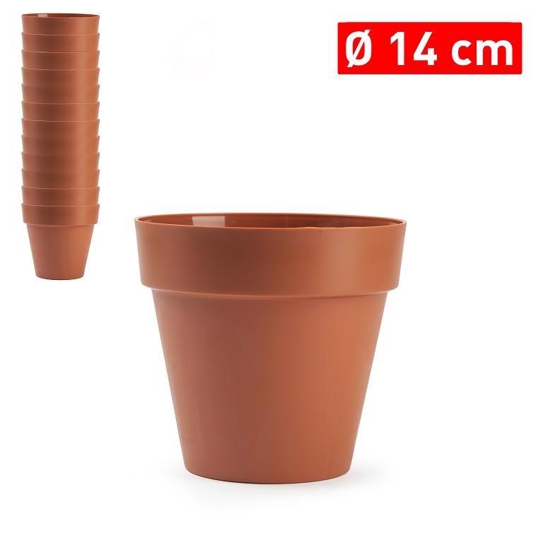 Plastic Forte Květináč 14cm TERAKOTA (12ks/bal)