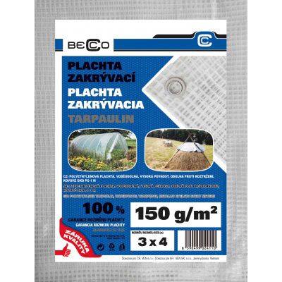 Plachta 3x4m 150g průhledná