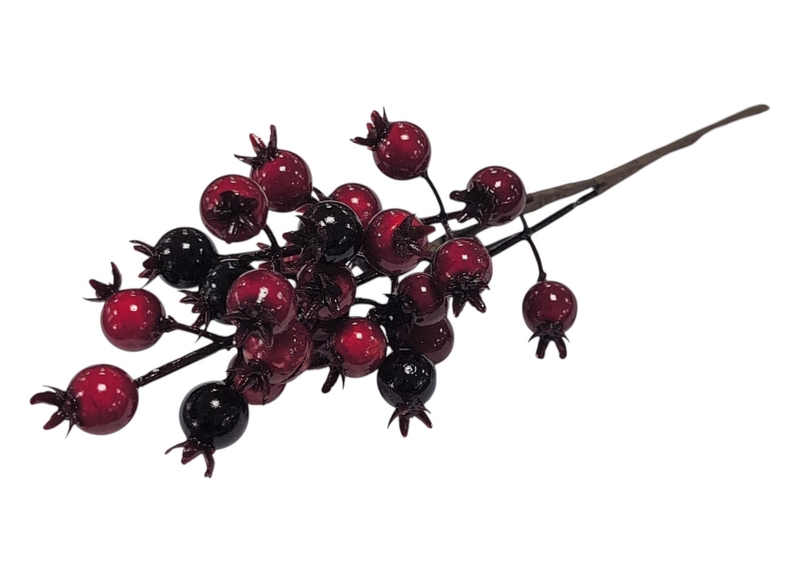 Větvička s šípky 27cm červená