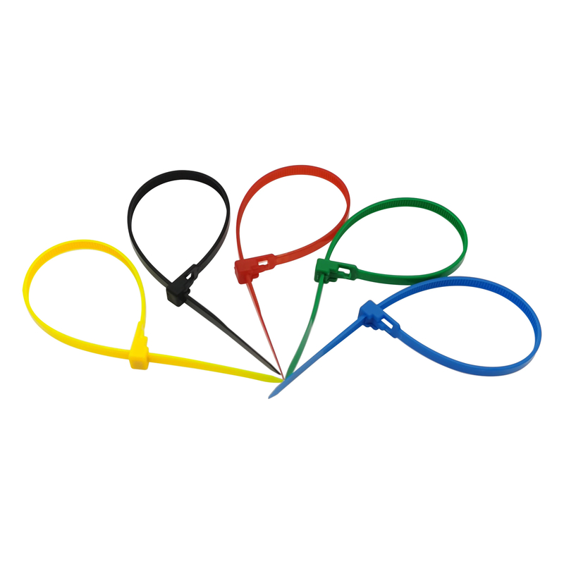 Stahovací páska 100ks, 4 velikosti mix barev Nylon (24sad/bal) 288/krt