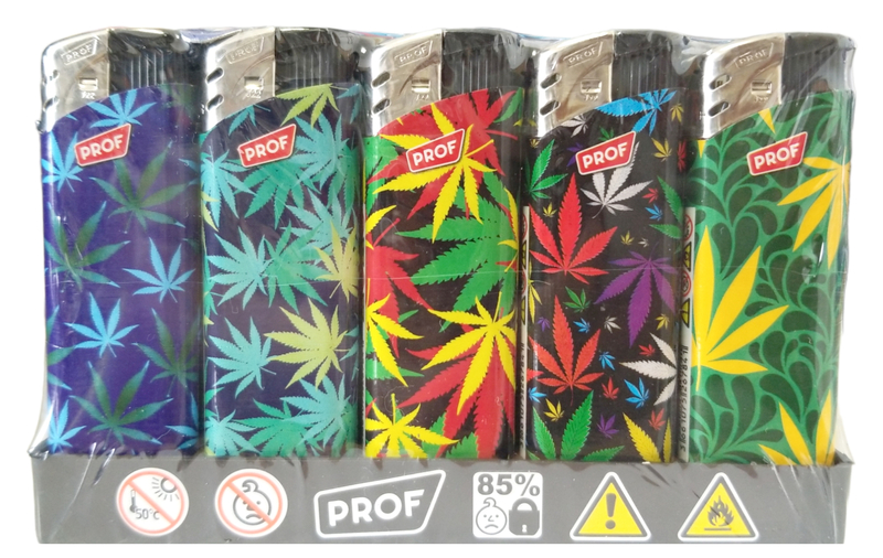 Zapalovač Electronic Lighter Cana Leaf (50ks/bal)