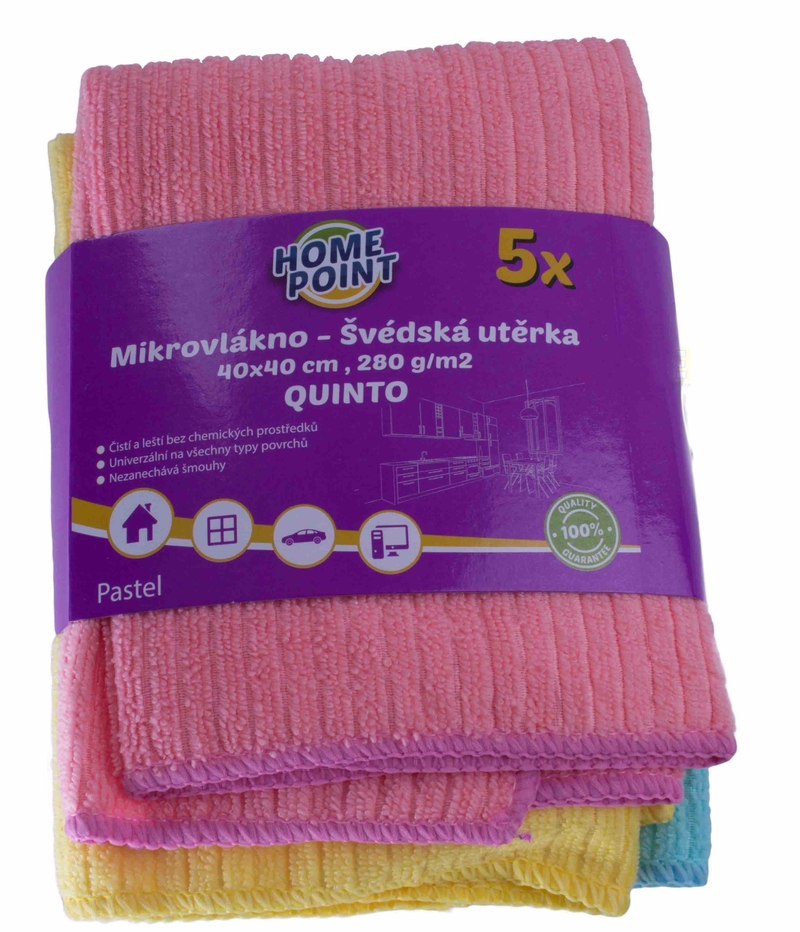 Utěrky Quinto 5ks (12set/bal) (48/setkrt)