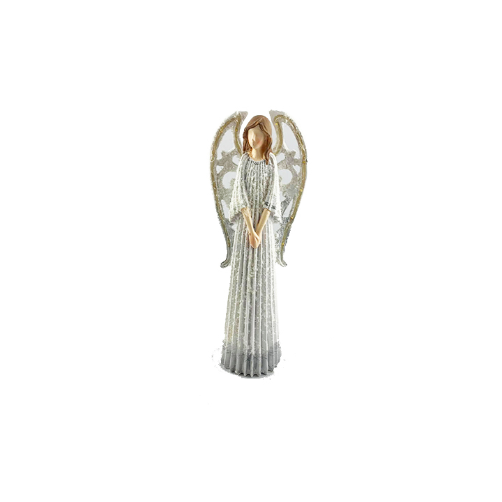 Anděl magnesium s LED řetězem 23 cm včetně baterií