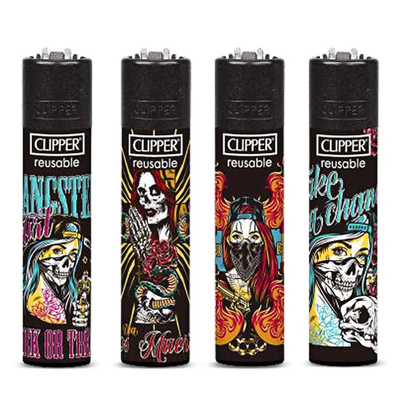 Zapalovač CLIPPER - She Skull (24ks/bal, 576ks/krt)