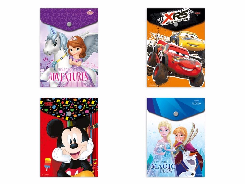 Složka M druk A6 PP potisk Disney vertikální mix č.2 (8ks/bal)
