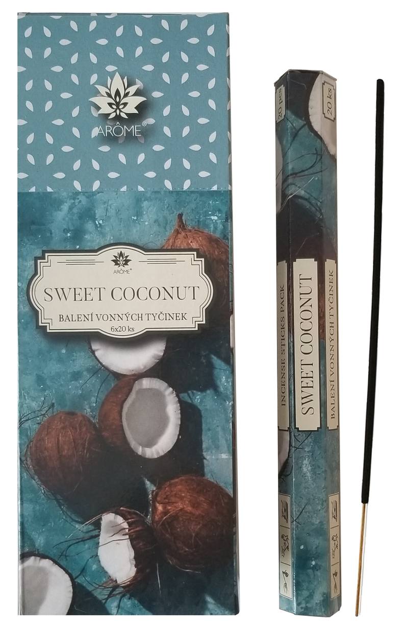Vonné tyčinky AROME - Sweet Coconut  (6sad/bal)