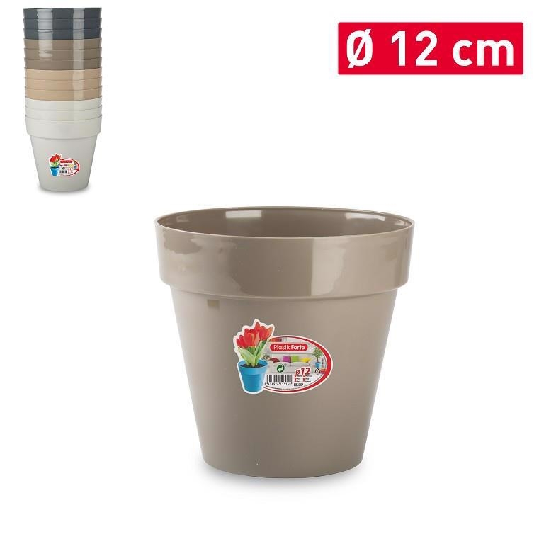 Plastic Forte Dekorační květináč Ø12cm Surtido MTGM (12ks/krt)