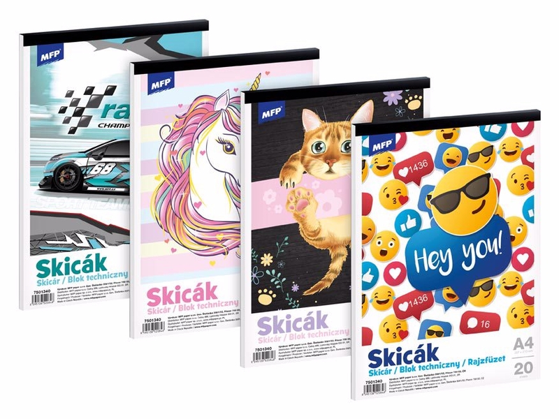 Skicák MFP A4/20 listů 170g (12ks/bal)