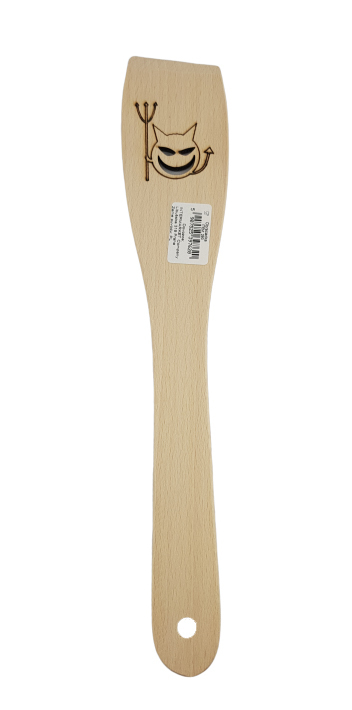 Obracečka dřevěná s motivem 30x6cm - Dábel (12ks/bal)