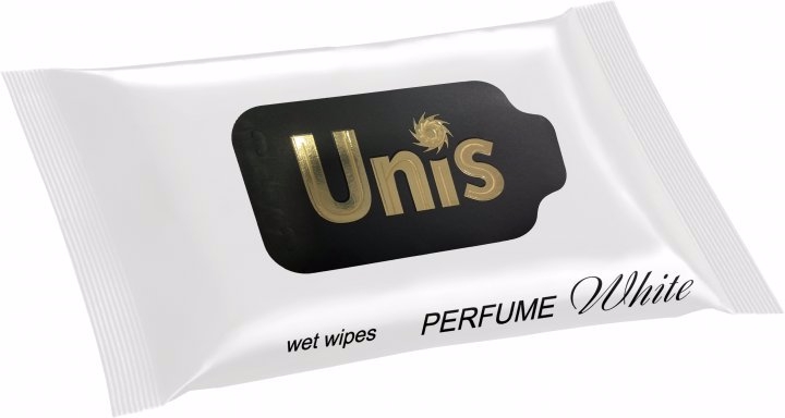 UNIS vlh.ubrousky anti.rozl.Parfume white 15ks (36bal/krt)