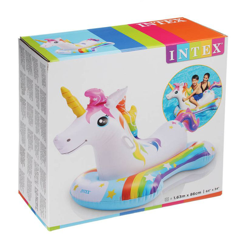 INTEX Nafukovací vozidlo 1.63mx86cm - UNICORN   (6ks/krt)