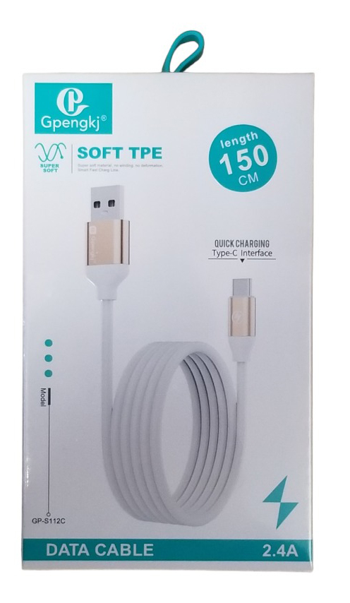 USB kabel na Type-C 1,5m 
(12ks/bal,360/krt)