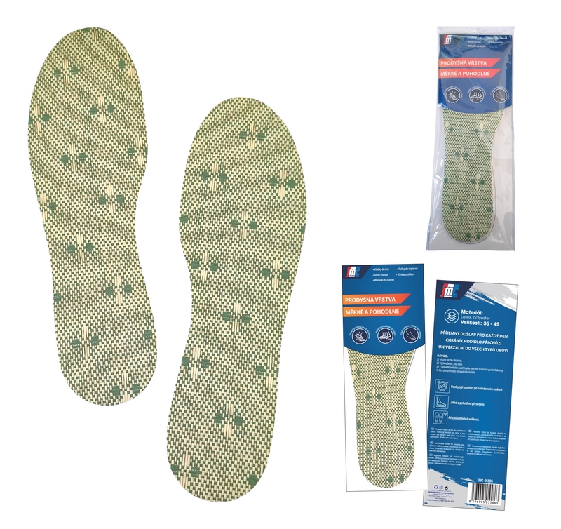 Vložky do bot - latexové s travinou
(12/bal,240/krt)