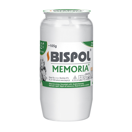 Bispol Vklad olejový 105g WO2 bílá (30ks/bal, 5400ks/pal) 