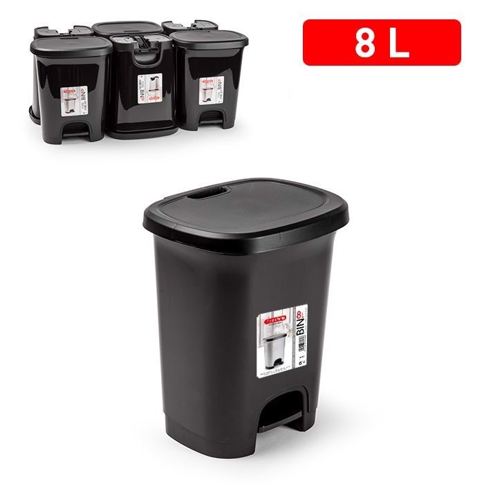 Plastic Forte Koš odpadkový 8L černý (6ks/krt)
