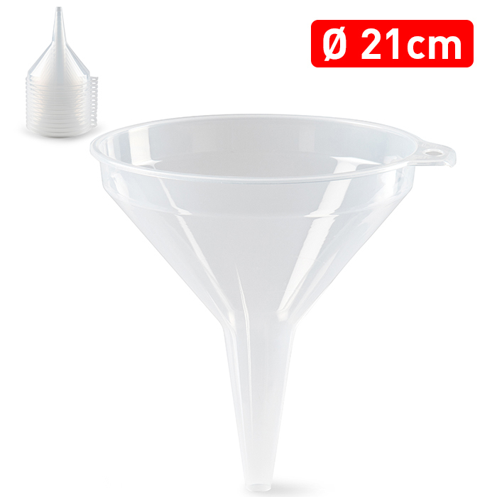 Plastic Forte Trychtýř 21 cm transparentní (12/bal)