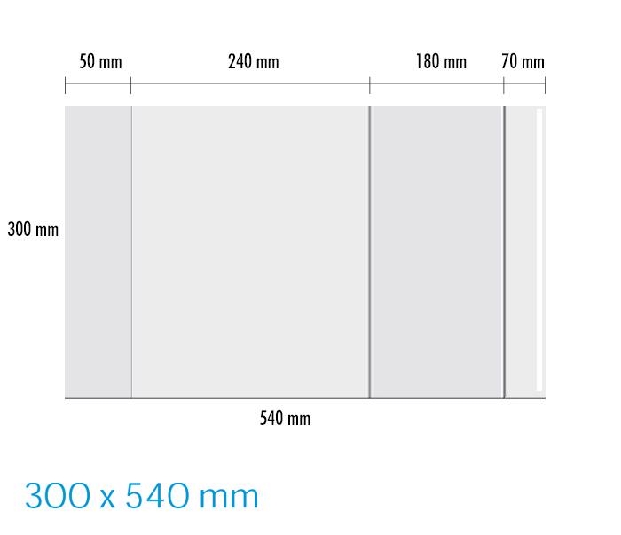 Obal univerzální 90mic 300x540mm (20ks/bal)