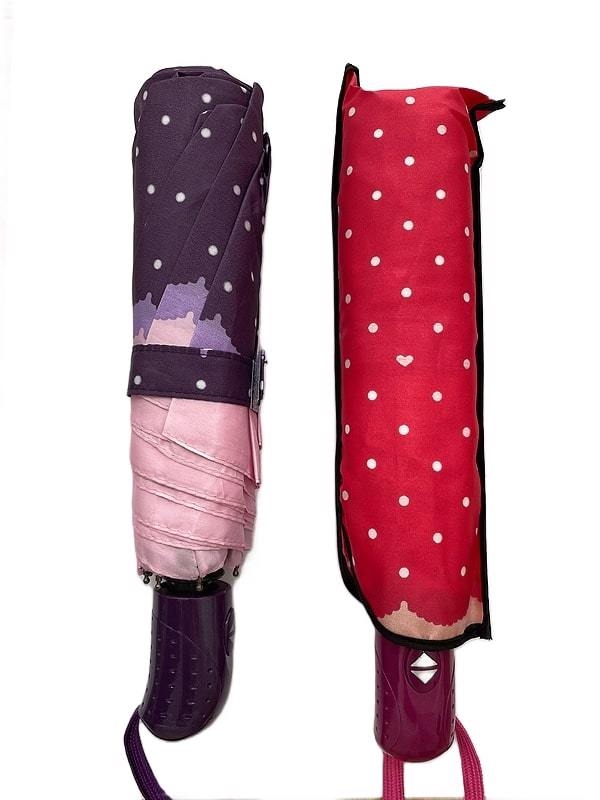 Deštník skládací 28cm s puntíky (60ks/krt)