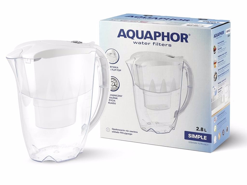 AQUA Filtrační konvice Simple 2,8L bílá