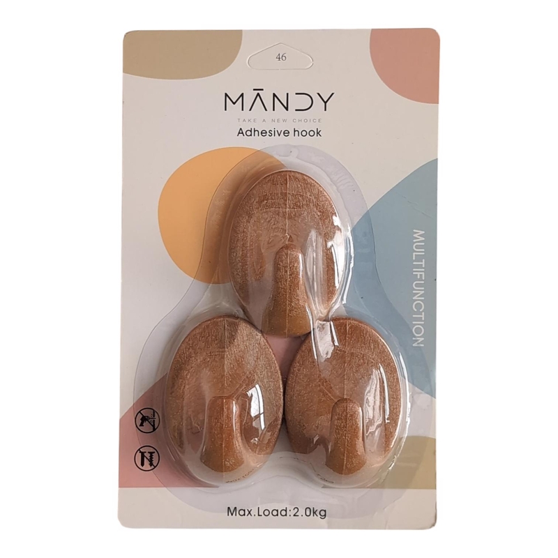 Bộ móc dán tường 3ks
