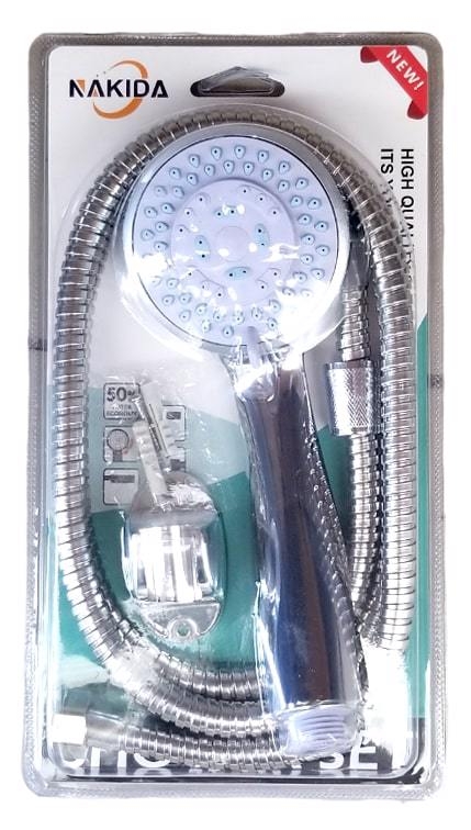 Sprchová růžice Ø8cm + hadice 1,5m Nakida