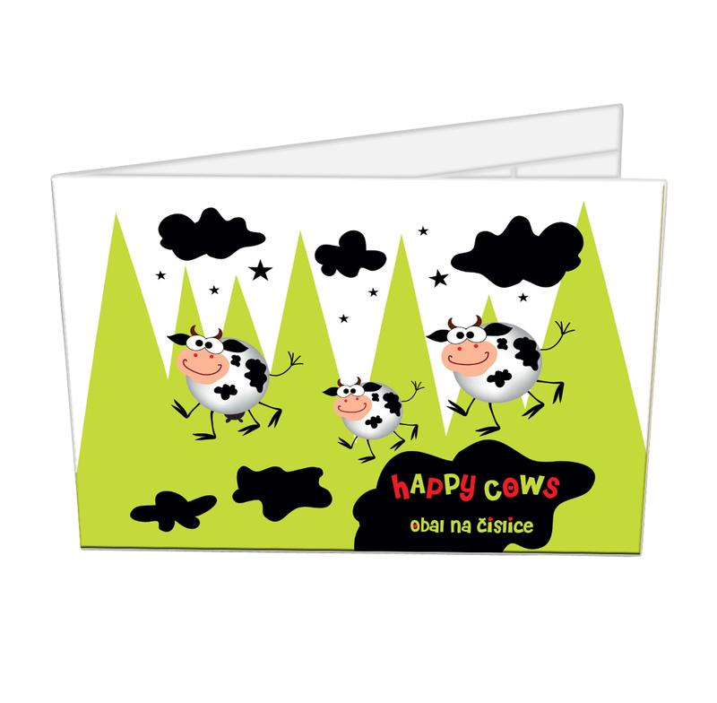 Desky na číslice A5- HAPPY COWS 