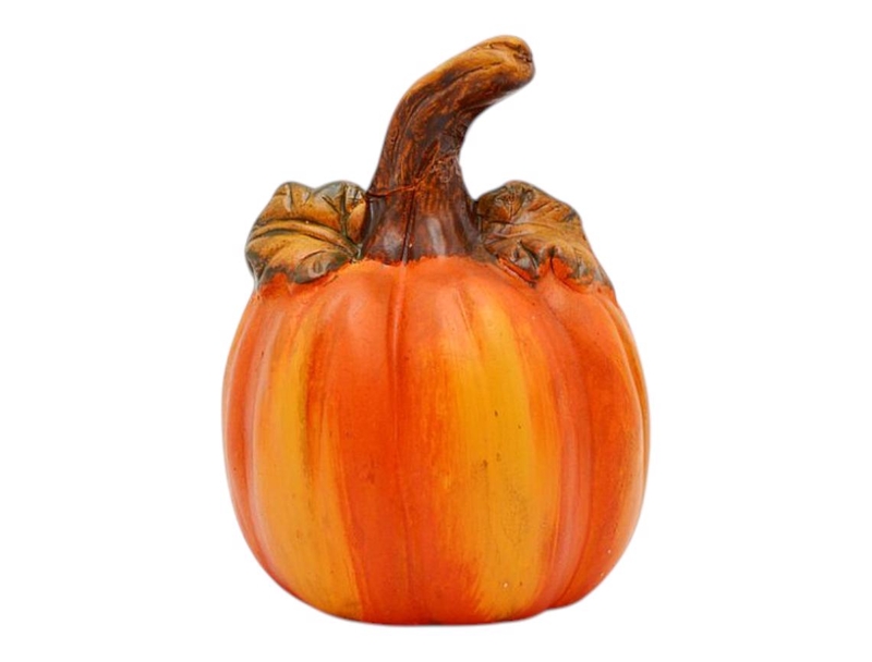 Dýně keramika s listem 14cm (4ks/bal)