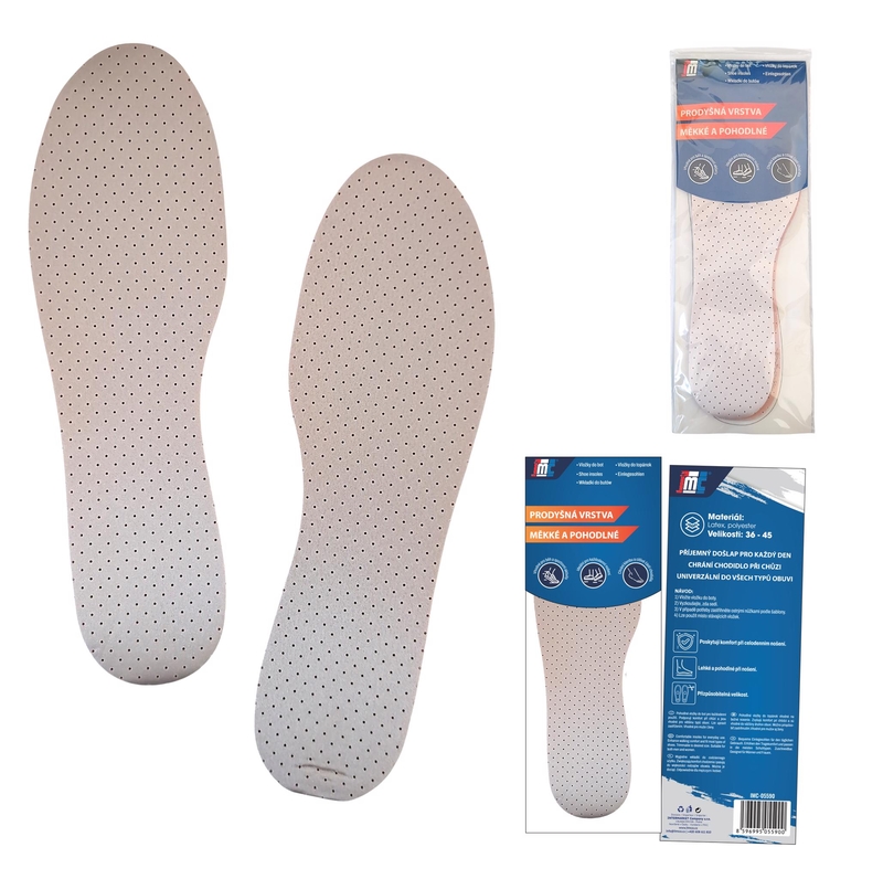 Vložky do bot - Růžové latexové
(12/bal,240/krt)