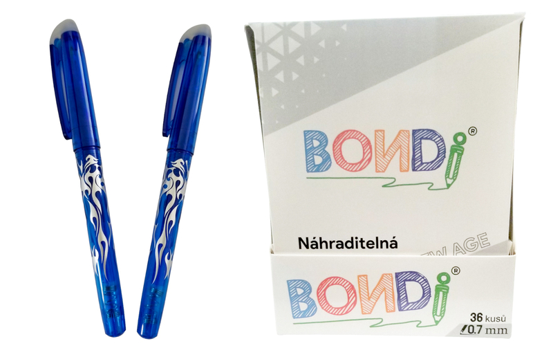 Bondi gumovací pero - New age 0,7mm (36ks/bal,1728/krt)