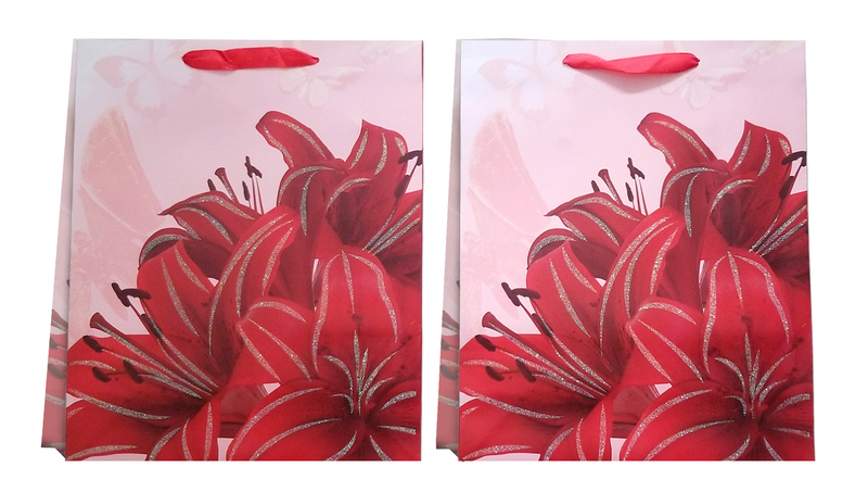 Dárková taška květina 32x26cm (12ks/bal)