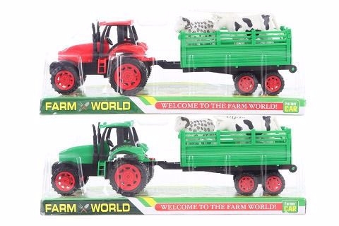 Traktor se zvířátky (48ks/bal, 96ks/krt)