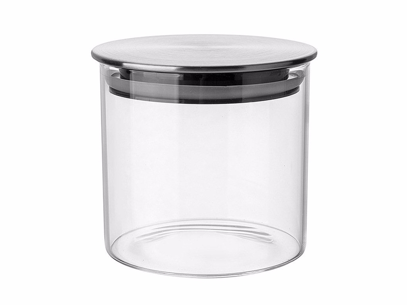 Florina Tube borosilikátová skleněná dóza 500ml s uzávěrem (6ks/bal)